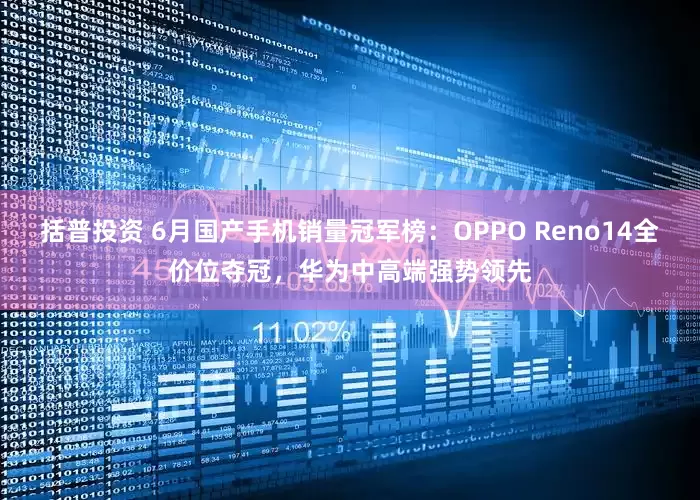 括普投资 6月国产手机销量冠军榜：OPPO Reno14全价位夺冠，华为中高端强势领先