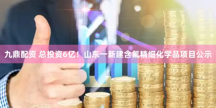 九鼎配资 总投资6亿！山东一新建含氟精细化学品项目公示
